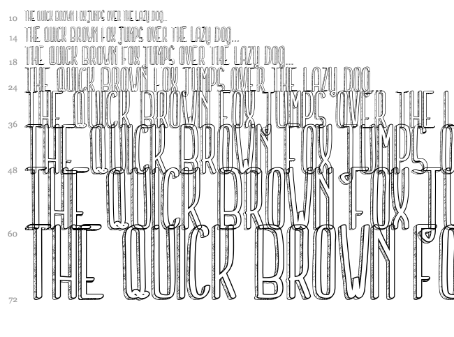 Tell me a secret font waterfall